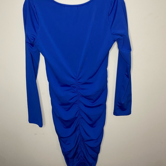 Blue Cinched Dress - Picture 2 of 2
